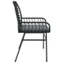 Sillones de jardín con cojines 2 uds ratán sintético negro by , Garden chairs - Ref: Foro24-369093, Price: 121,13 €, Discount: %