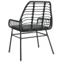 Sillones de jardín con cojines 2 uds ratán sintético negro by , Garden chairs - Ref: Foro24-369093, Price: 121,13 €, Discount: %