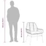 Sillones de jardín con cojines 2 uds ratán sintético negro by , Garden chairs - Ref: Foro24-369093, Price: 121,13 €, Discount: %