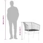 Gartenstühle, 2 Stück, aus schwarzem synthetischem Rattan. von , Gartenstühle - Ref: Foro24-369098, Preis: 110,52 €, Rabatt: %
