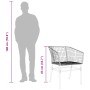Gartenstühle, 2 Stück, aus schwarzem synthetischem Rattan. von , Gartenstühle - Ref: Foro24-369098, Preis: 94,34 €, Rabatt: %