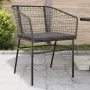 Sillones de jardín con cojines 2 uds ratán sintético negro de , Sillas de jardín - Ref: Foro24-369100, Precio: 107,93 €, Desc...