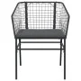 Gartensofas mit Kissen, 2 Stück, aus schwarzem synthetischem Rattan von , Gartenstühle - Ref: Foro24-369100, Preis: 107,93 €,...