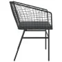 Sillones de jardín con cojines 2 uds ratán sintético negro de , Sillas de jardín - Ref: Foro24-369100, Precio: 107,93 €, Desc...