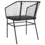 Sillones de jardín con cojines 2 uds ratán sintético negro de , Sillas de jardín - Ref: Foro24-369100, Precio: 107,93 €, Desc...