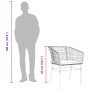 Gartensofas mit Kissen, 2 Stück, aus schwarzem synthetischem Rattan von , Gartenstühle - Ref: Foro24-369100, Preis: 92,21 €, ...