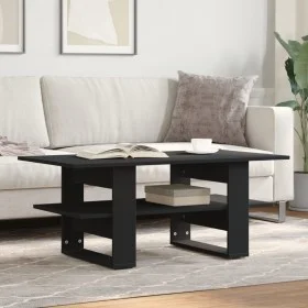 Mesa de centro madera de ingeniería negra 102x55x42 cm by , Coffee table - Ref: Foro24-823262, Price: 59,56 €, Discount: %