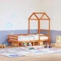 Solid wood brown children's bed canopy 108x70x176.5 cm by , Accessories for beds and slatted bases - Ref: Foro24-846990, Pric...