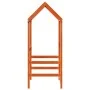 Solid wood brown children's bed canopy 108x70x176.5 cm by , Accessories for beds and slatted bases - Ref: Foro24-846990, Pric...