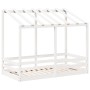 Kinderbett mit weißem Kieferndach 80x160 cm von , Betten und Lattenroste - Ref: Foro24-847013, Preis: 120,08 €, Rabatt: %