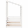 Kinderbett mit weißem Kieferndach 80x160 cm von , Betten und Lattenroste - Ref: Foro24-847013, Preis: 120,08 €, Rabatt: %