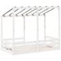 Kinderbett mit weißem Kieferndach 80x160 cm von , Betten und Lattenroste - Ref: Foro24-847013, Preis: 120,08 €, Rabatt: %