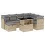 Set de sofás de jardín y cojines 8 piezas ratán sintético beige by , Garden sets - Ref: Foro24-3274679, Price: 517,89 €, Disc...