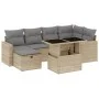 Gartensofagarnitur 7-teilig mit Kissen aus synthetischem Rattan in Beige. von , Gartensets - Ref: Foro24-3274819, Preis: 476,...