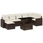 Set sofás de jardín 8 piezas y cojines ratán sintético marrón by , Garden sets - Ref: Foro24-3274833, Price: 565,95 €, Discou...