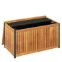 Massive Gartenkissenbox aus massiver Akazie und Stahl 85x45x45/53 cm von , Aufbewahrungsboxen für den Außenbereich - Ref: For...