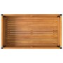 Blumenkasten mit Regal aus massiver Akazie und Stahl 80x45x80 cm von , Töpfe und Pflanzgefäße - Ref: Foro24-367617, Preis: 13...