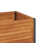 Blumenkasten mit Regal aus massiver Akazie und Stahl 80x45x80 cm von , Töpfe und Pflanzgefäße - Ref: Foro24-367617, Preis: 13...