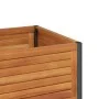 Blumenkasten mit Regal aus massiver Akazie und Stahl 80x45x80 cm von , Töpfe und Pflanzgefäße - Ref: Foro24-367617, Preis: 12...