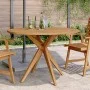 Runder Gartentisch aus massivem Akazienholz Ø110x75 cm von , Gartentische - Ref: Foro24-367835, Preis: 222,86 €, Rabatt: %