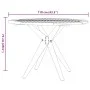 Runder Gartentisch aus massivem Akazienholz Ø110x75 cm von , Gartentische - Ref: Foro24-367835, Preis: 222,86 €, Rabatt: %