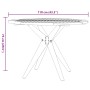Runder Gartentisch aus massivem Akazienholz Ø110x75 cm von , Gartentische - Ref: Foro24-367835, Preis: 222,06 €, Rabatt: %