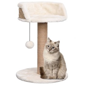 Árbol para gatos con poste rascador hierba marina 49 cm