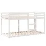 Cama con techo madera maciza de pino blanco 80x200 cm de , Camas y somieres - Ref: Foro24-3281959, Precio: 227,23 €, Descuent...