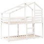 Litera con techo madera maciza de pino blanco 90x200 cm | Foro24.es | Tu tienda online para hogar, jardín y más Foro24.es