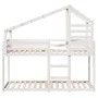 Bunk bed with solid white pine wood roof 90x200 cm by , Beds and slatted bases - Ref: Foro24-3281971, Price: 265,11 €, Discou...