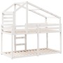 Litera con techo madera maciza de pino blanco 90x200 cm | Foro24.es | Tu tienda online para hogar, jardín y más Foro24.es