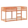 Bunk bed with solid pine wood roof in brown, 90x200 cm. by , Beds and slatted bases - Ref: Foro24-3281999, Price: 252,09 €, D...