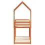 Bunk bed with solid pine wood roof in brown, 90x200 cm. by , Beds and slatted bases - Ref: Foro24-3281999, Price: 252,77 €, D...