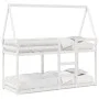 Bunk bed with solid white pine wood roof 90x200 cm by , Beds and slatted bases - Ref: Foro24-3282080, Price: 215,16 €, Discou...