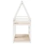 Bunk bed with solid white pine wood roof 90x200 cm by , Beds and slatted bases - Ref: Foro24-3282080, Price: 215,16 €, Discou...