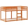 Cama litera con techo madera maciza pino marrón 90x200 cm de , Camas y somieres - Ref: Foro24-3282118, Precio: 239,79 €, Desc...