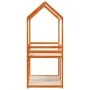 Cama litera con techo madera maciza pino marrón 90x200 cm de , Camas y somieres - Ref: Foro24-3282118, Precio: 247,26 €, Desc...