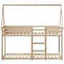Etagenbett mit massivem Kieferndach 75x190 cm. von , Betten und Lattenroste - Ref: Foro24-3282089, Preis: 159,67 €, Rabatt: %