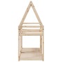 Cama litera con techo de madera maciza de pino 75x190 cm de , Camas y somieres - Ref: Foro24-3282089, Precio: 168,40 €, Descu...