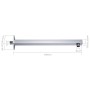 Quadratische Duschstange 201 Edelstahl silber 40 cm von vidaXL, Duschtüren - Ref: Foro24-147732, Preis: 18,66 €, Rabatt: %