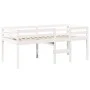 Hochbett mit weißem Massivholzdach aus Kiefer, weiß, 90x200 cm. von , Betten und Lattenroste - Ref: Foro24-3281978, Preis: 26...