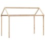 Cama alta con techo madera maciza de pino 90x200 cm de , Camas y somieres - Ref: Foro24-3282132, Precio: 221,28 €
