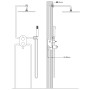 Stainless steel shower system 201 gold by vidaXL, Jet nozzles for bathtubs and showers - Ref: Foro24-147722, Price: 159,26 €,...