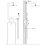 Stainless steel shower system 201 gold by vidaXL, Jet nozzles for bathtubs and showers - Ref: Foro24-147722, Price: 162,38 €,...