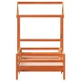 Estructura de cama con techo madera pino marrón cera 100x200 cm de , Camas y somieres - Ref: Foro24-3282158, Precio: 198,61 €...