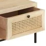 Solid mango wood and natural cane coffee table 90x50x37 cm by vidaXL, Coffee table - Ref: Foro24-323511, Price: 155,49 €, Dis...