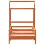 Estructura cama con techo madera maciza pino marrón 80x200 cm de , Camas y somieres - Ref: Foro24-3282164, Precio: 184,57 €, ...