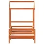 Bed frame with solid pine wood roof structure, brown, 75x190 cm by , Beds and slatted bases - Ref: Foro24-3282170, Price: 180...