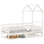 Schlafsofa mit massivem Dach aus weißer Kiefer 90x200 cm. von , Betten und Lattenroste - Ref: Foro24-3282203, Preis: 193,00 €...