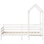 Schlafsofa mit massivem Dach aus weißer Kiefer 90x200 cm. von , Betten und Lattenroste - Ref: Foro24-3282203, Preis: 202,88 €...